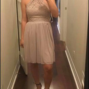Bridesmaid Dress in Biscotti Davids Bridal